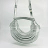 Silver Serpentine Rope Hobo HandBag for women - bag by Palazzo Couture