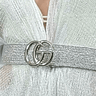 Silver Wave Belt Silver - Palazzo Couture Online