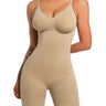 Seamless bodysuit with mid-thigh shaping design