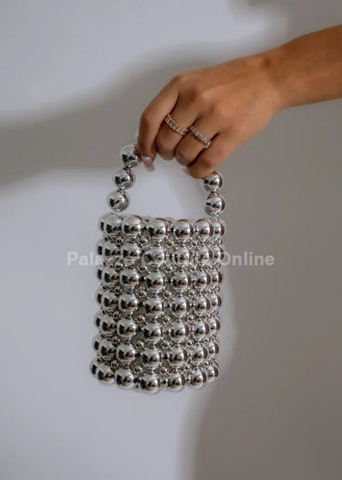 So Classy Handbag (Silver) - Palazzo Couture Online