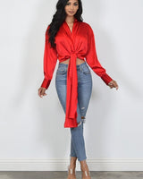 So Lovable Top (Red) - Palazzo Couture Online