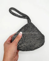 Soft Crystal Mesh Mini  Hobo Style (Black) - stylish purse for going out