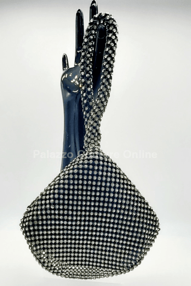 Soft Crystal Mesh Mini Hobo Style (Black) - Palazzo Couture Online