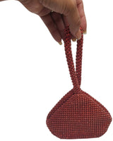 Soft Crystal Mesh Mini Hobo Style (Red) - Palazzo Couture Online