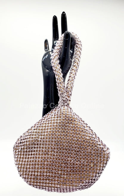 Soft Crystal Mesh Mini Hobo Style (Rose) Rose / 5×6 Hand Bag