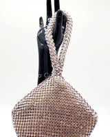 Soft Crystal Mesh Mini Hobo Style (Rose) - Palazzo Couture Online
