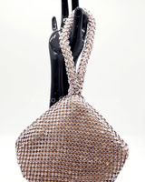 Soft Crystal Mesh Mini Hobo Style (Rose) - Palazzo Couture Online