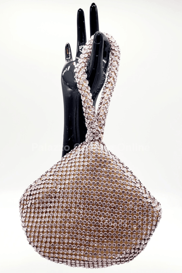 Soft Crystal Mesh Mini Hobo Style (Rose) - Palazzo Couture Online