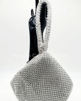 Soft Crystal Mesh Mini Hobo Style (Silver) - Palazzo Couture Online