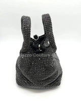 Soft Mesh Bag Discotheque (Black) - women's evening clutch