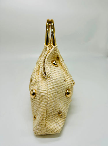 Soft Woven Tote Bag – Vacation Mode Tote (Ivory) - trendy women's bag
