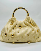 Soft Woven Tote Bag – Vacation Mode Tote (Ivory) for women - bag by Palazzo Couture