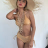 Solstice Serenity Two Piece Bikini (Gold) for women - bikini set by Palazzo Couture