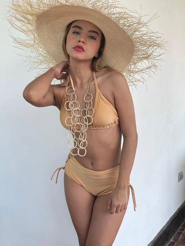 Solstice Serenity Two Piece Bikini (Gold) for women - bikini set by Palazzo Couture