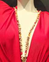 Sparkling Starfish Gemstone Necklace in Pink Gold for women - fashion jewelry by Palazzo Couture