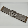 Stardust Plain Buckle, Elastic Belt (Lead) - Palazzo Couture Online