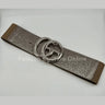 Stardust Plain Buckle, Elastic Belt (Lead) for women - fashion belt by Palazzo Couture