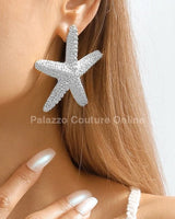 My Starfish Stud Earrings (Silver) - women's statement jewelry