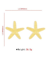 My Starfish Stud Earrings (Silver) - stylish accessory for every outfit