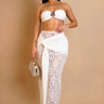 Starlit Crochet Luxe 2 - Piece Set - White - Palazzo Couture Online