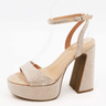 Starlit Heels Rhinestone Boa - 02x (Nude) - Palazzo Couture Online