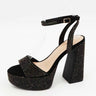 Starlit Heels Rhinestone Boa-02x (Black) for women - stylish heels by Palazzo Couture