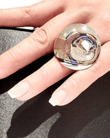 Sterling Silver Ring – Elle Mirage Collection Precious Bezel Design for women - fashion jewelry by Palazzo Couture
