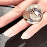 Sterling Silver Ring – Elle Mirage Collection Precious Bezel Design for women - fashion jewelry by Palazzo Couture