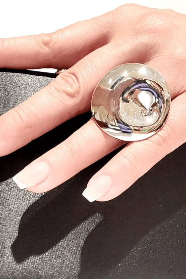 Sterling Silver Ring – Elle Mirage Collection Precious Bezel Design for women - fashion jewelry by Palazzo Couture