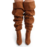 Suede Over the Knee Boots – Nordic31 Chestnut Suede for women - boots by Palazzo Couture