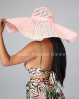 Summer Daze Over Size Hat Pink - Palazzo Couture Online