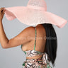 Summer Daze Over Size Hat Pink - front view