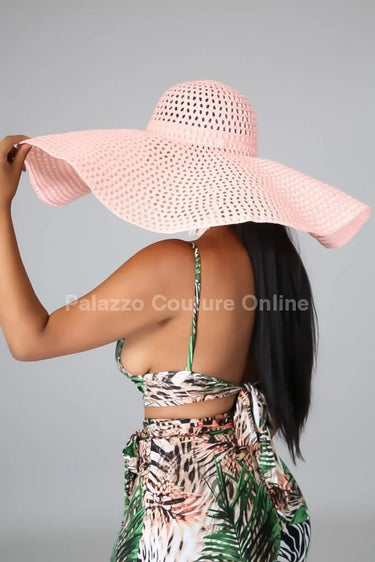 Summer Daze Over Size Hat Pink - front view