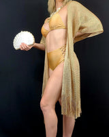 Sunset Breeze Kimono Cover-Up (Gold) - front view