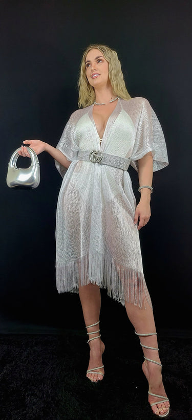 Sunset Breeze Kimono Cover - Up (white) - Palazzo Couture Online