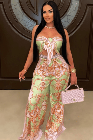 Sunset Mosaic Convertible Palazzo Jumpsuit - Palazzo Couture Online