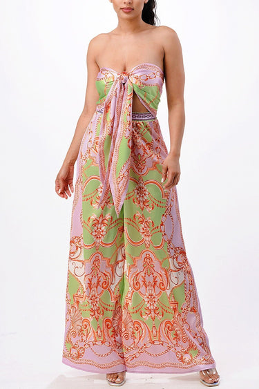 Sunset Mosaic Convertible Palazzo Jumpsuit - Palazzo Couture Online