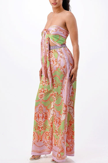 Sunset Mosaic Convertible Palazzo Jumpsuit - Palazzo Couture Online