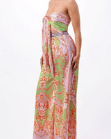 Sunset Mosaic Convertible Palazzo Jumpsuit - trendy women's jumpsuit