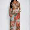 Sunset Riviera Pant Set - Brown - Palazzo Couture Online