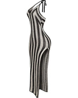 The Sunset Siren Crochet Maxi Dress - tropical resort outfit for women