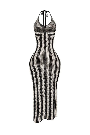 The Sunset Siren Crochet Maxi Dress - chic beach wear by Palazzo Couture