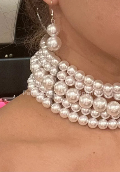 Supreme Pearl Choker Set One Size / White Necklaces