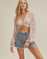 Sweet Angel Back Cut Out Crop Top - view 2