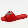 Sweet Heart Flat Sandal (Red) - Palazzo Couture Online