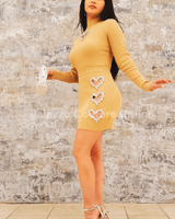 Sweet Melody Skirt Set (Nude) - Palazzo Couture Online