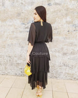 Sweet Thing Italian Maxi Dress (Black) - Palazzo Couture Online