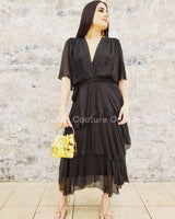 Sweet Thing Italian Maxi Dress (Black) - Palazzo Couture Online