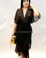 Sweet Thing Italian Maxi Dress (Black) front view showing full-length maxi silhouette