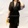 Sweet Thing Italian Maxi Dress (Black) front view showing full-length maxi silhouette
